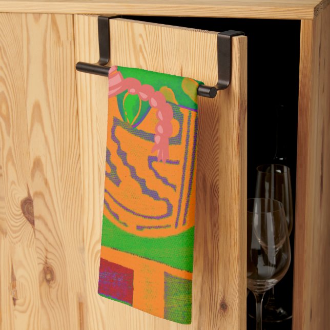 Hakuna Giraffe Kunstprint Geschirrtuch (Drittel gefaltet)