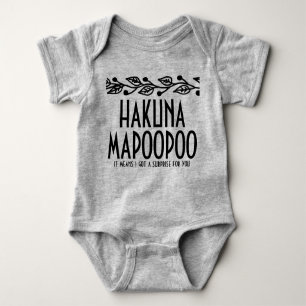 Hakuna Mapoopoo Baby Onsie Baby Strampler