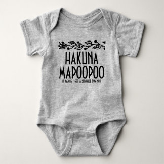 Hakuna Mapoopoo Baby Onsie Strampler