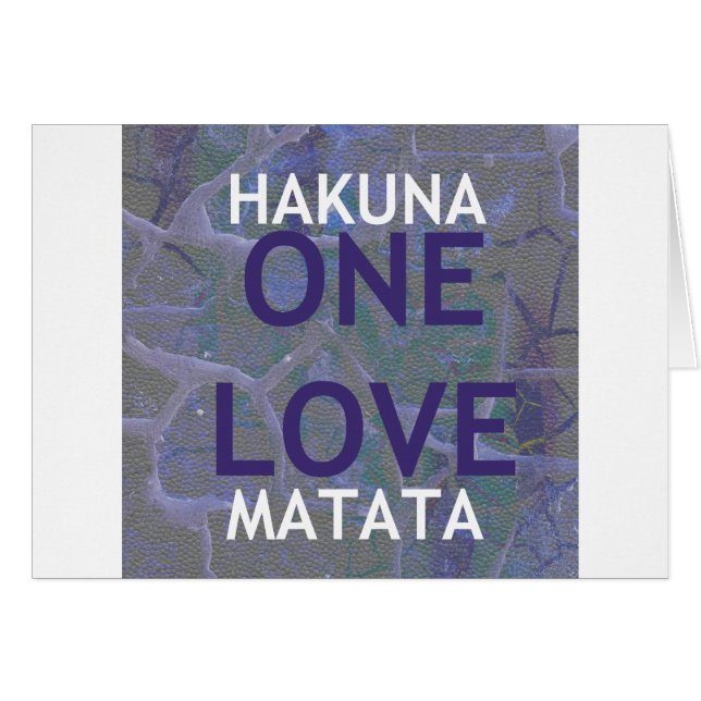 HAKUNA MATATA (Vorderseite (Horizontal))