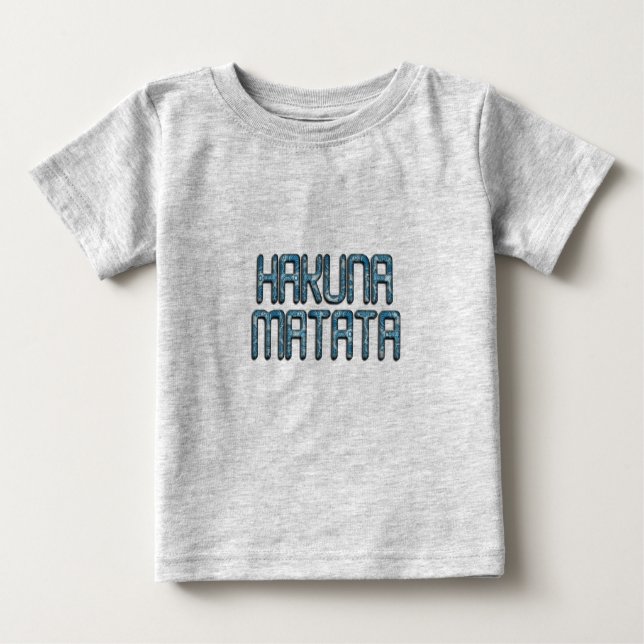 Hakuna Matata 3D Art Print Baby T-shirt (Vorderseite)