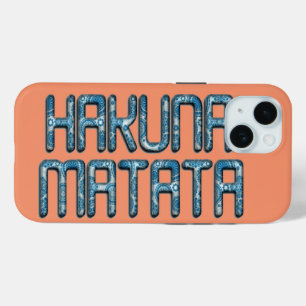 Hakuna Matata 3D Art Print iPhone 15 Hülle