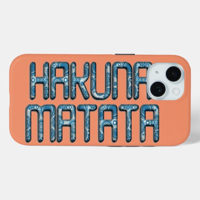 Hakuna Matata 3D Art Print Case-Mate iPhone Hülle (Rückseite (Horizontal))