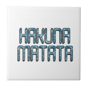 Hakuna Matata 3D Art Print Fliese