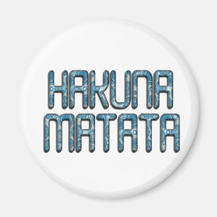 Hakuna Matata 3D Art Print Magnet