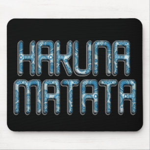 Hakuna Matata 3D Art Print Mousepad