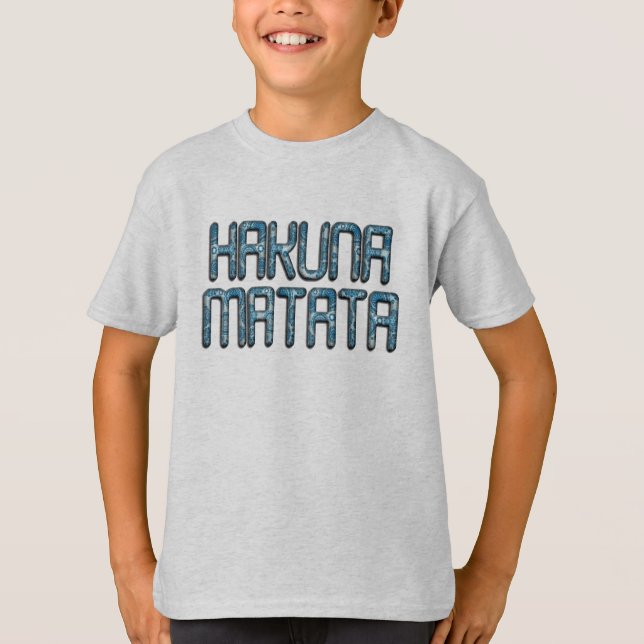 Hakuna Matata 3D Art Print T-Shirt (Vorderseite)