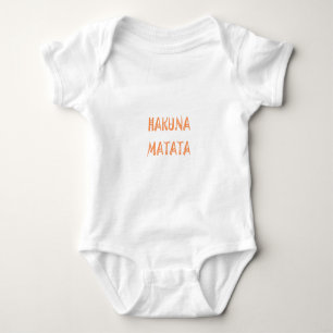 Hakuna Matata – Afrikanische Stammes-Textkunst Baby Strampler