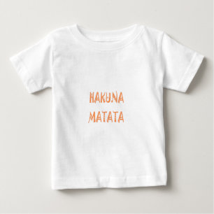 Hakuna Matata – Afrikanische Stammes-Textkunst Baby T-shirt