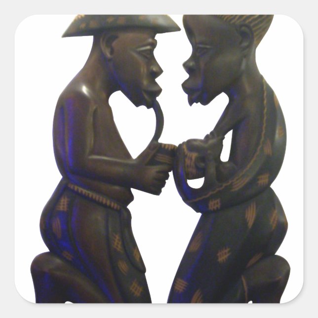 Hakuna Matata Alte Schule zu machen ist die beste Quadratischer Aufkleber (Vorderseite)