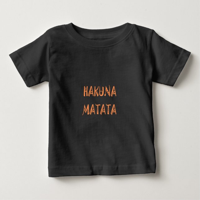Hakuna Matata - Art des afrikanischen Stammes Baby T-shirt (Vorderseite)