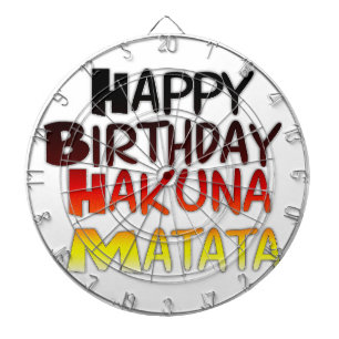 Hakuna Matata Art Print Dartscheibe