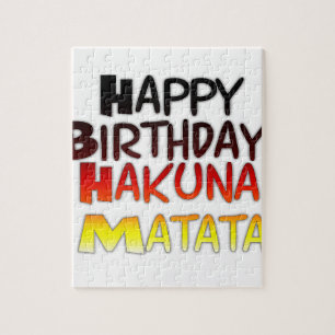 Hakuna Matata Art Print Puzzle