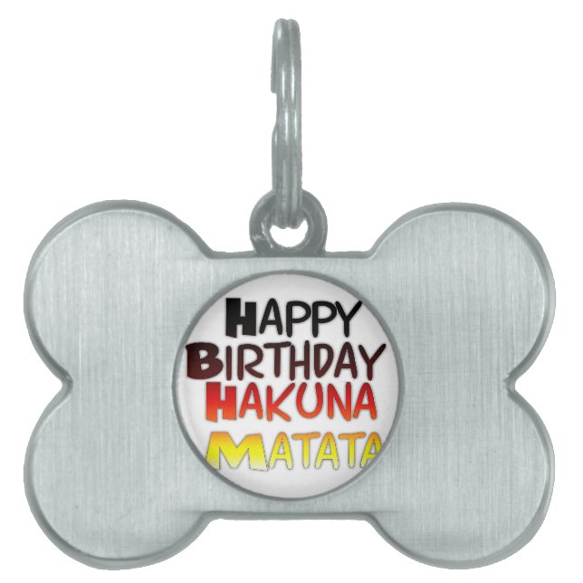 Hakuna Matata Art Print Tiermarke (Vorderseite)