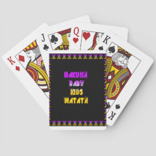 Hakuna Matata Baby and Kids Art Print Spielkarten