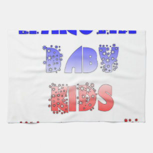 Hakuna Matata Baby & Kids: Französisches Farbdesig Handtuch