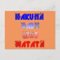 Hakuna Matata Baby & Kids: Französisches Farbdesig