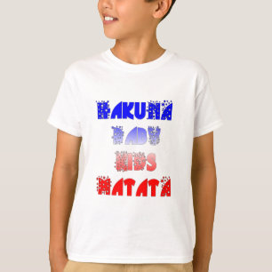 Hakuna Matata Baby & Kids: Französisches Farbmuste T-Shirt