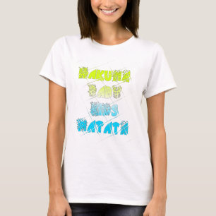 Hakuna Matata Baby Kinder Fröhliche Farben Kunstpo T-Shirt