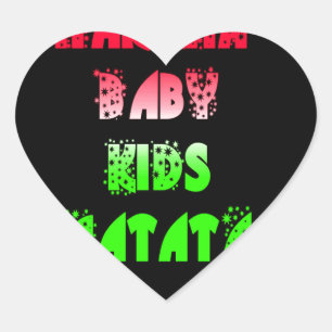 Hakuna Matata Baby Kinder Geschenke phantastische Herz-Aufkleber