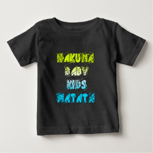 Hakuna Matata Baby Kinder Happy Colors Art Print D Baby T-shirt