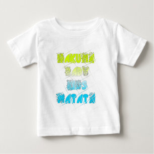 Hakuna Matata Baby Kinder Happy Colors Art Print D Baby T-shirt
