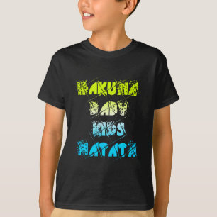 Hakuna Matata Baby Kinder Happy Colors Art Print D T-Shirt