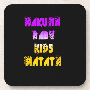 Hakuna Matata Baby und Kinder Kunst Druck Untersetzer