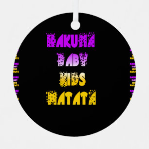 Hakuna Matata Baby und Kinder Kunst Druck Weihnachtsschmuck