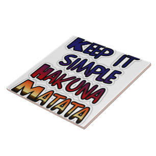 Hakuna Matata Behielt es einfache Geschenke Fliese