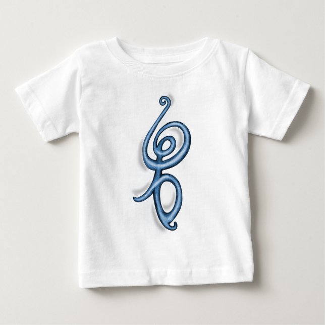 Hakuna Matata ~ blaues Symbol Baby T-shirt (Vorderseite)