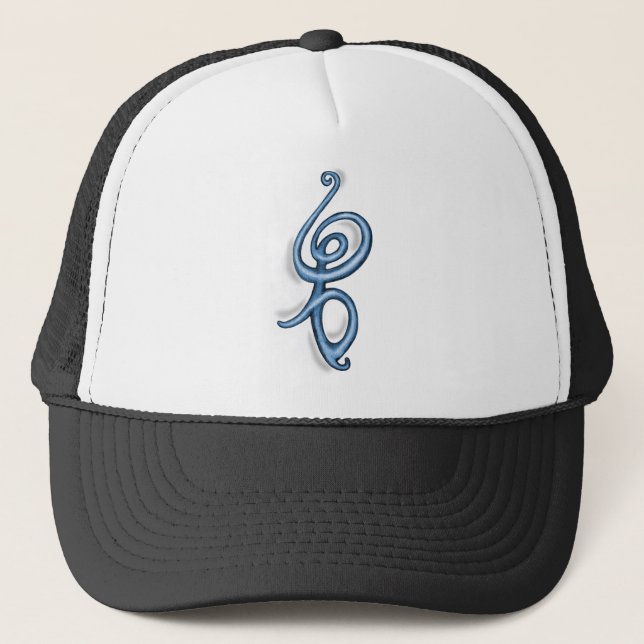 Hakuna Matata ~ blaues Symbol Truckerkappe (Vorderseite)