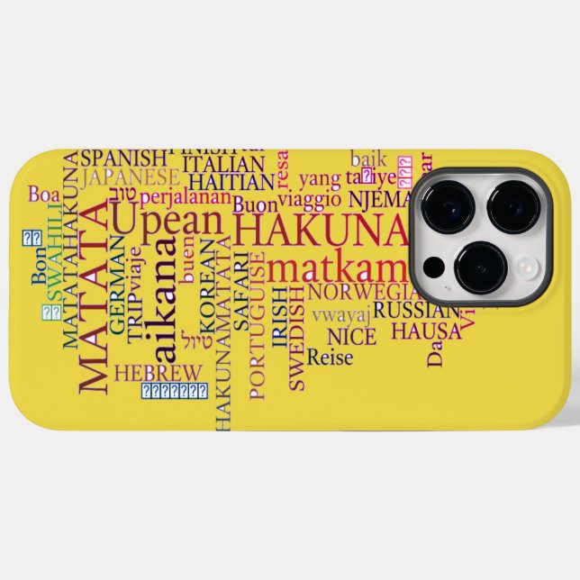 Hakuna Matata Case-Mate iPhone Hülle (Rückseite (Horizontal))