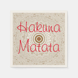 Hakuna Matata Christmas Party Cocktail Napkins Serviette
