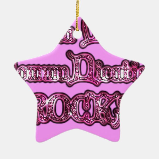 Hakuna Matata Communication ROCKS Art Print Keramik Ornament (Vorne)