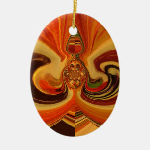 Hakuna Matata Cool Retro Vintage Blumen Design.jp Keramikornament