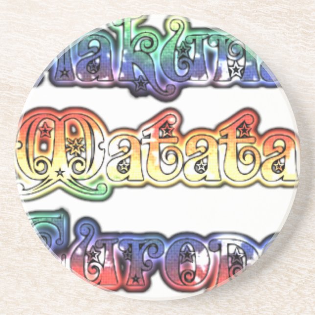 Hakuna Matata Europe Art Print/Graphic Getränkeuntersetzer (Vorne)