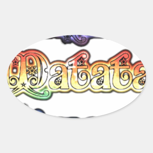 Hakuna Matata Europe Art Print/Graphic Ovaler Aufkleber (Vorderseite)