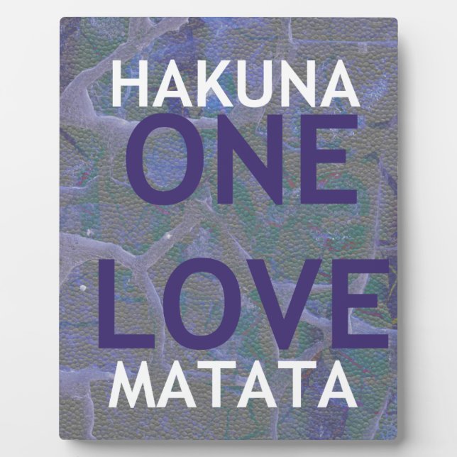 HAKUNA MATATA FOTOPLATTE (Vorderseite)
