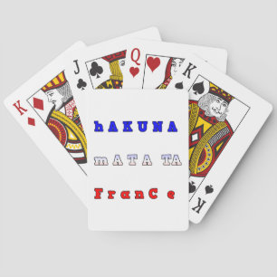 Hakuna Matata Frankreich Kunstprint/Grafik Spielkarten