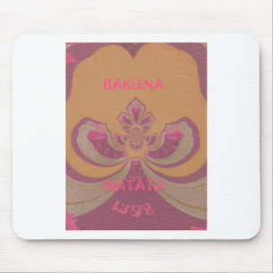 Hakuna Matata Frohe Weihnachten schöne Herzen Desi Mousepad