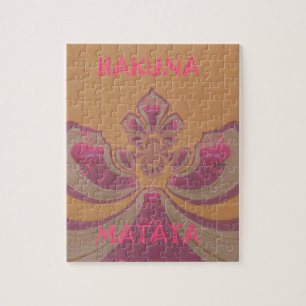 Hakuna Matata Frohe Weihnachten schöne Herzen Desi Puzzle