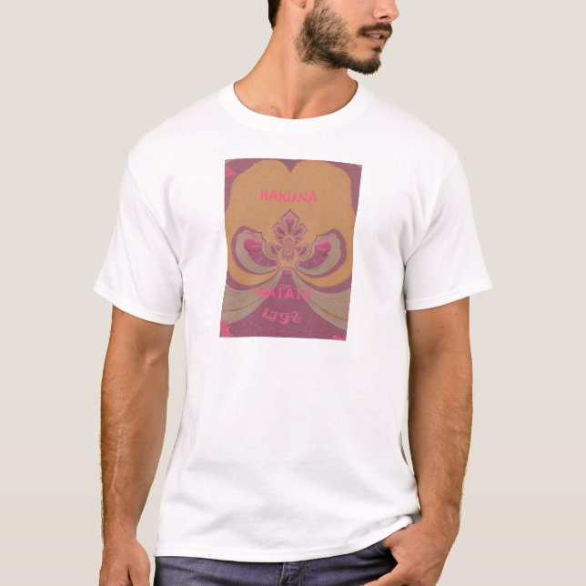 Hakuna Matata Frohe Weihnachten schöne Herzen Desi T-Shirt (Vorderseite)