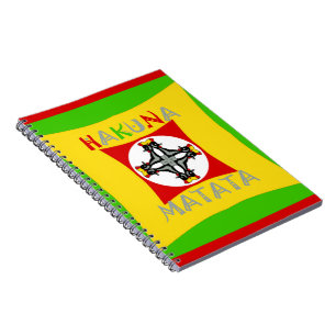 Hakuna Matata Fun Rasta Colors: Lebhaft & sorglos Notizblock