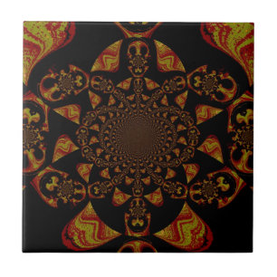 Hakuna Matata Geschenk Schwarz Jamaika Pop Art. Fliese