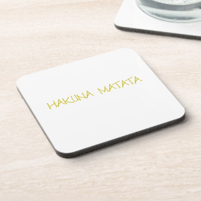 Hakuna matata getränkeuntersetzer (Linke Seite)