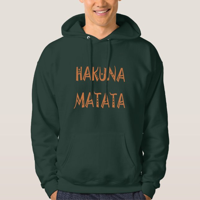 Hakuna Matata gibt Apparel Men's Basic Hoodie (Vorderseite)