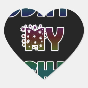 Hakuna Matata Gift Heute ist mein Geburtstag.png Herz-Aufkleber