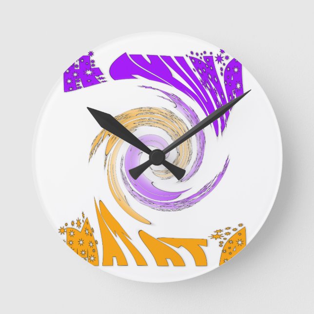 Hakuna Matata Gifts stars.png Runde Wanduhr (Vorderseite)