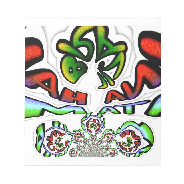 Hakuna Matata Graffiti Kunstdruckerei Notizblock (Vorderseite)